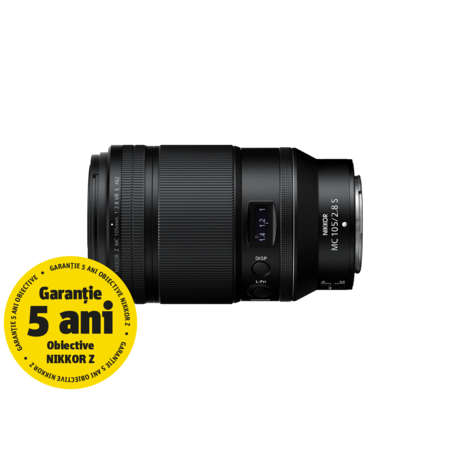 masa　レンズ Obiective foto mirrorless Nikon Z 105mm f/2.8 VR S MC NIKKOR