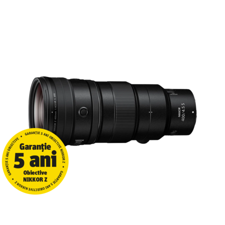 Obiectiv foto mirrorless Nikon Z 400mm f/4.5 VR S NIKKOR - Yellow