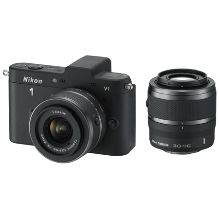 Nikon1V1+1NIKKOR10-30mm＋1NIKKOR30-110mm Nikon 1 > Nikon 1 V1 DualKit 10-30mm + 30-110mm VR (black)